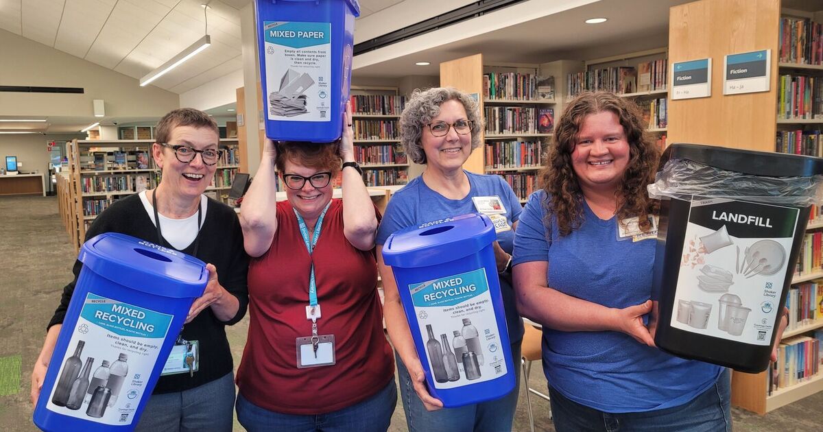 Friends of the Shaker Library receive grant to upgrade library recycling