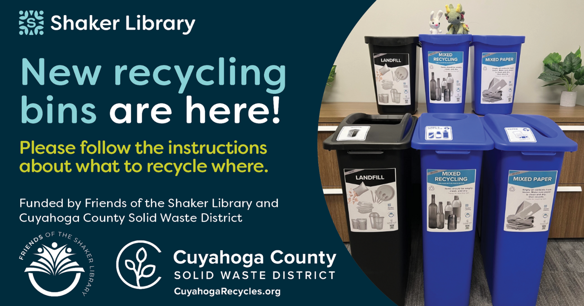 Friends of the Shaker Library receive grant to upgrade library recycling